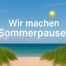 Person legt in der Sonne eine Pause ein – Symbolbild für Sommerpause und Selbstfürsorge